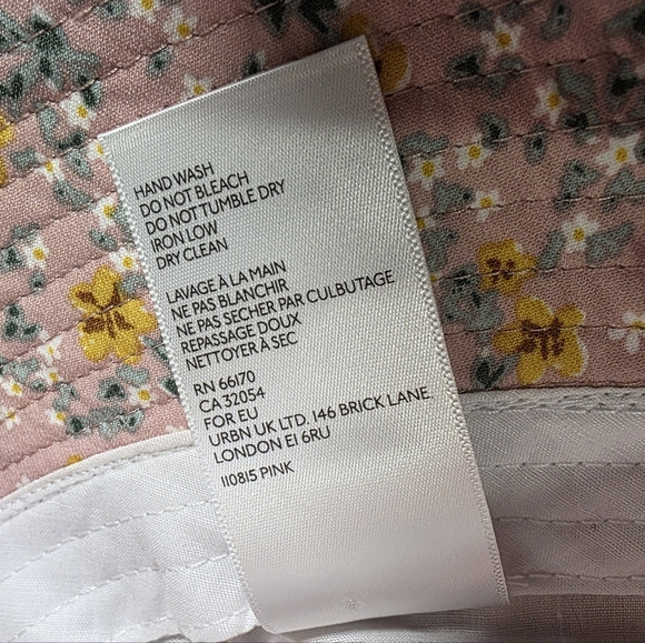 Urban Outfitters UO-76 Floral Bucket Hat – Pink & Yellow Daisy Print Women's OS - Picture 14 of 14